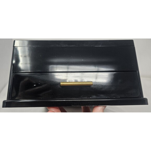 Vtg Japanese Lacquerware Maki-e Stationery Document Jewelry Box Floral Design - Picture 15 of 16